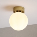 Lámpara de techo ELIAS 1xE14/5W/230V Ø 13 cm dorada/blanca