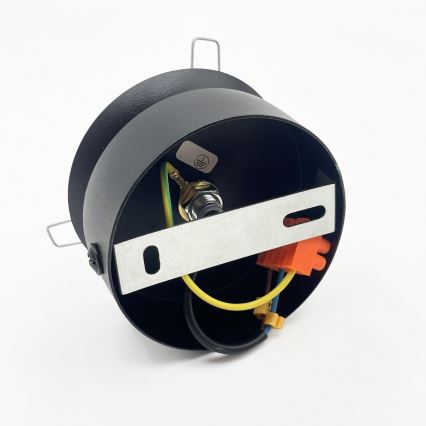 Lámpara de techo ELIAS 1xE14/5W/230V Ø 13 cm negra/blanca