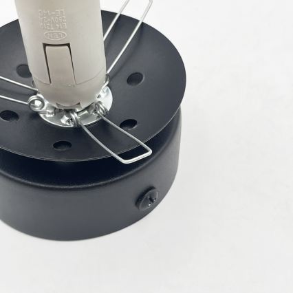 Lámpara de techo ELIAS 1xE14/5W/230V Ø 13 cm negra/blanca