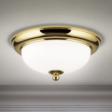 Lámpara de techo EMPIRA 2xE14/40W/230V, diámetro 26,5 cm, acabado dorado