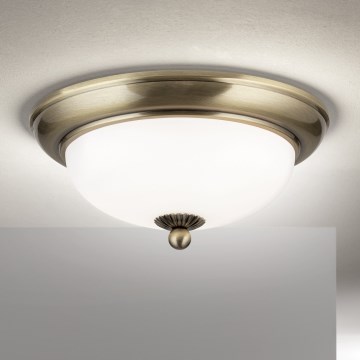 Lámpara de techo EMPIRA 2xE14/40W/230V Ø 26,5 cm, bronce