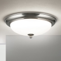 Lámpara de techo EMPIRA 2xE27/40W/230V Ø 35,5 cm, cromo mate