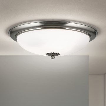 Lámpara de techo EMPIRA 3xE27/40W/230V diámetro 48 cm cromo mate
