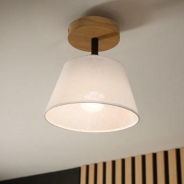 Lámpara de techo empotrada ANTONIO 1xE14/60W/230V blanca/roble