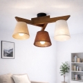 Lámpara de techo empotrada ANTONIO 3xE14/40W/230V haya