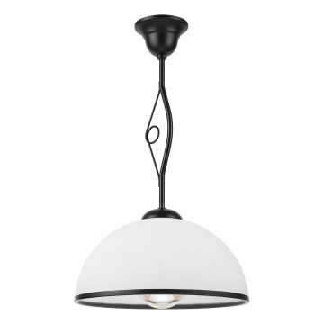 Lámpara de techo en varilla RETRO 1xE27/60W/230V negro/blanco