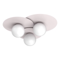 Lámpara de techo FLAT 3xE27/15W/230V 55x60 cm crema