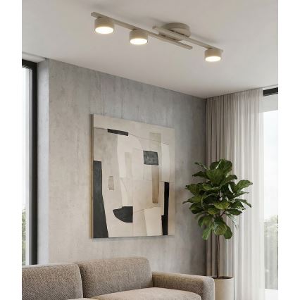 Lámpara de techo FRAGMENT 3xGX53/12W/230V beige