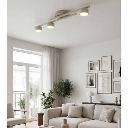 Lámpara de techo FRAGMENT 3xGX53/12W/230V beige