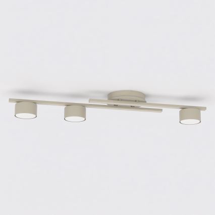 Lámpara de techo FRAGMENT 3xGX53/12W/230V beige