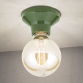 Lámpara de techo FROST 1xE27/60W/230V verde