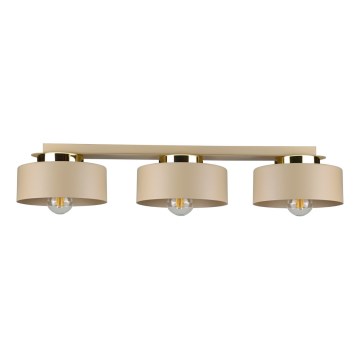 Lámpara de techo IGNIA 3xE27/60W/230V beige/dorado