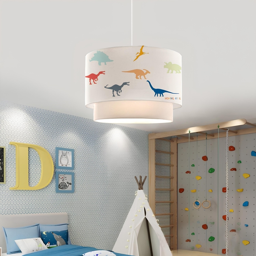 Lámpara de techo infantil CANDY 1xE27/40W/230V blanca/multicolor