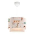 Lámpara de techo infantil CANDY 1xE27/40W/230V blanca/multicolor