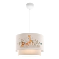 Lámpara de techo infantil CANDY 1xE27/40W/230V blanco/marrón