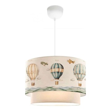 Lámpara de techo infantil CANDY 1xE27/40W/230V blanco/multicolor