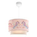 Lámpara de techo infantil CANDY 1xE27/40W/230V rosa
