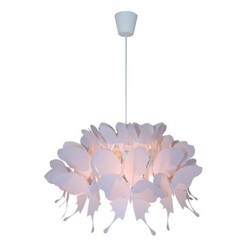 Lámpara de techo infantil FARFALLA 1xE27/60W/230V rosa