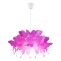 Lámpara de techo infantil FARFALLA 1xE27/60W/230V rosa