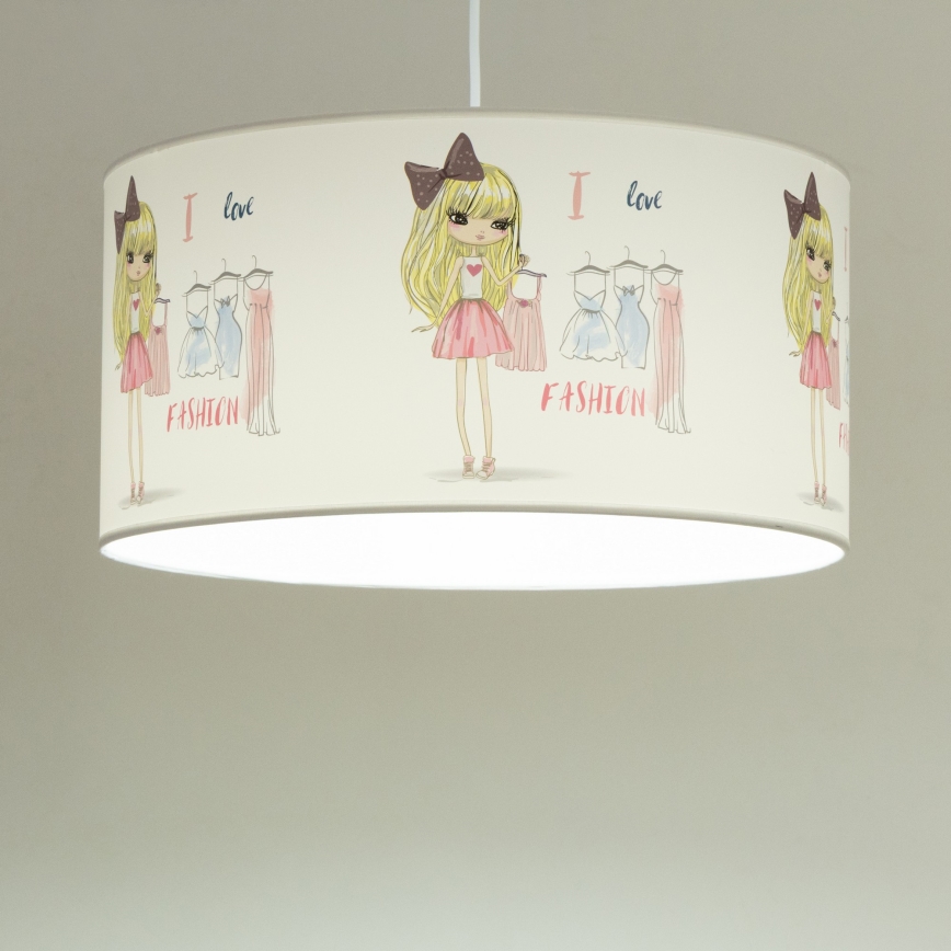Lámpara de techo infantil GIRLS VIBES 1xE27/60W/230V, diámetro 40 cm Me encanta la moda