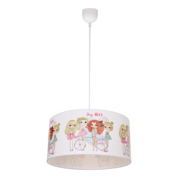 Lámpara de techo infantil GIRLS VIBES 1xE27/60W/230V Ø 40 cm para niñas