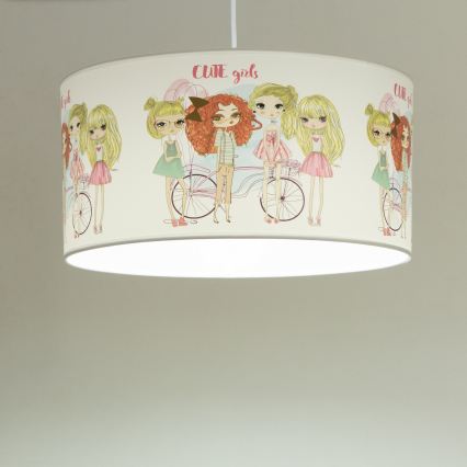 Lámpara de techo infantil GIRLS VIBES 1xE27/60W/230V Ø 40 cm para niñas