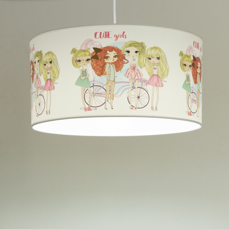 Lámpara de techo infantil GIRLS VIBES 1xE27/60W/230V Ø 40 cm para niñas