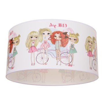 Lámpara de techo infantil GIRLS VIBES 1xE27/60W/230V, Ø 40 cm, para niñas