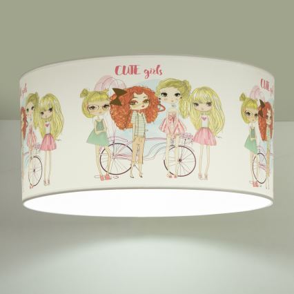 Lámpara de techo infantil GIRLS VIBES 1xE27/60W/230V, Ø 40 cm, para niñas
