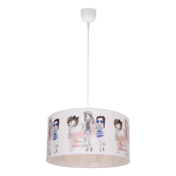 Lámpara de techo infantil GIRLS VIBES 1xE27/60W/230V Ø 40 cm para niñas
