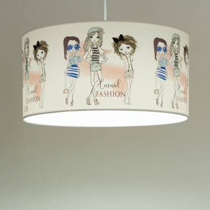 Lámpara de techo infantil GIRLS VIBES 1xE27/60W/230V Ø 40 cm para niñas