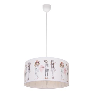 Lámpara de techo infantil GIRLS VIBES 1xE27/60W/230V Ø 40 cm para niñas