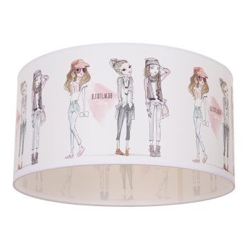 Lámpara de techo infantil GIRLS VIBES 1xE27/60W/230V Ø 40 cm para niñas