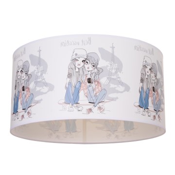 Lámpara de techo infantil GIRLS VIBES 1xE27/60W/230V Ø 40 cm Paris