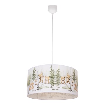 Lámpara de techo infantil KIDS ROOM 1x E27/60W/230V, diámetro 40 cm, con motivos de animales