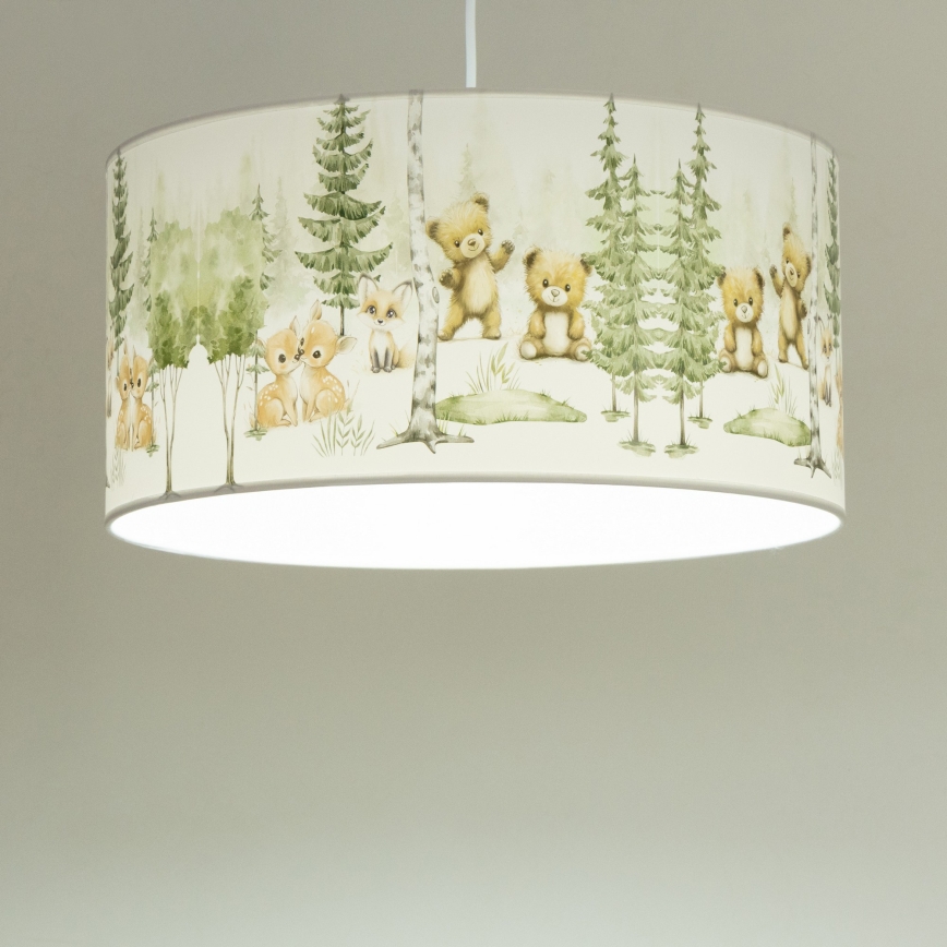 Lámpara de techo infantil KIDS ROOM 1x E27/60W/230V, diámetro 40 cm, con motivos de animales