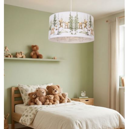 Lámpara de techo infantil KIDS ROOM 1x E27/60W/230V, diámetro 40 cm, con motivos de animales