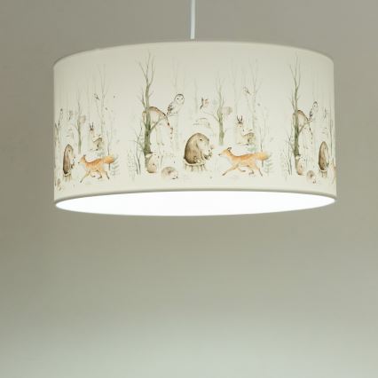 Lámpara de techo infantil KIDS ROOM 1xE27/60W/230V, diámetro 40 cm, con divertidos motivos de animales