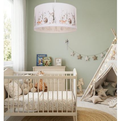 Lámpara de techo infantil KIDS ROOM 1xE27/60W/230V, diámetro 40 cm, con divertidos motivos de animales