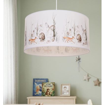 Lámpara de techo infantil KIDS ROOM 1xE27/60W/230V, diámetro 40 cm, con divertidos motivos de animales