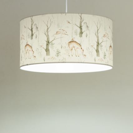 Lámpara de techo infantil KIDS ROOM 1xE27/60W/230V, diámetro 40 cm, con motivos de animalitos