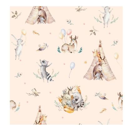 Lámpara de techo infantil KIDS ROOM 1xE27/60W/230V Ø 40 cm con animalitos