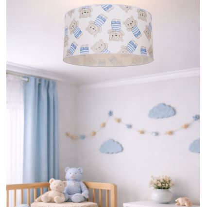 Lámpara de techo infantil KIDS ROOM 1xE27/60W/230V, Ø 40 cm, con diseño de osito