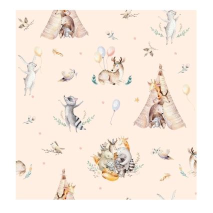 Lámpara de techo infantil KIDS ROOM 1xE27/60W/230V Ø 40 cm con motivos de animales
