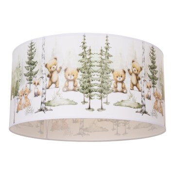 Lámpara de techo infantil KIDS ROOM 1xE27/60W/230V Ø 40 cm, con motivos de animales