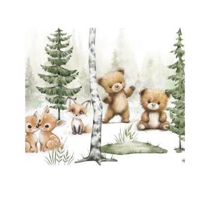 Lámpara de techo infantil KIDS ROOM 1xE27/60W/230V Ø 40 cm, con motivos de animales