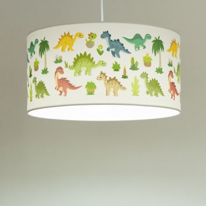 Lámpara de techo infantil KIDS ROOM 1xE27/60W/230V Ø 40 cm dinosaurio