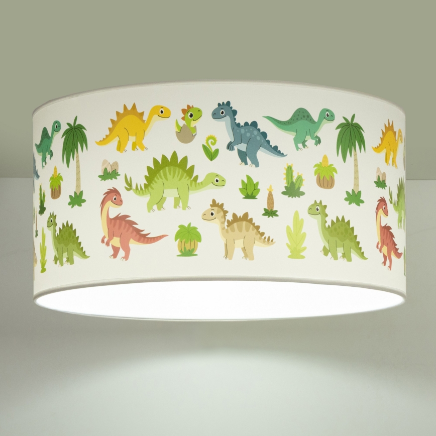 Lámpara de techo infantil KIDS ROOM 1xE27/60W/230V Ø 40 cm dinosaurio