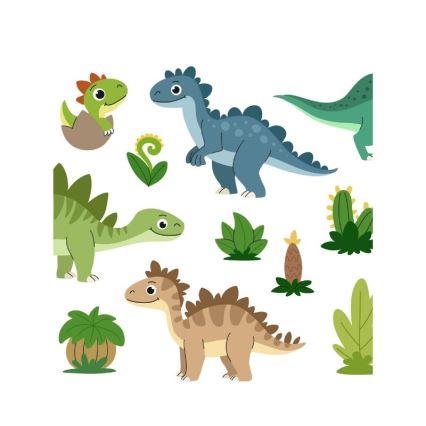 Lámpara de techo infantil KIDS ROOM 1xE27/60W/230V Ø 40 cm dinosaurio