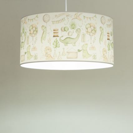 Lámpara de techo infantil KIDS ROOM 1xE27/60W/230V Ø 40 cm dinosaurio